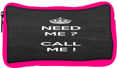 

Snoogg Eco Friendly Canvas Need Me Call Me Student Pen Pencil Case Coin Purse Pouch Cosmetic Makeup Bag (PINK) Pouch(Multicolor)