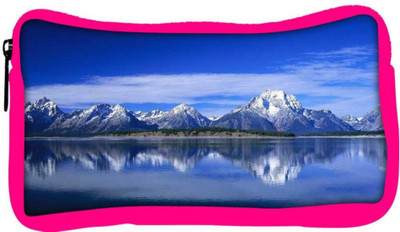 

Snoogg Eco Friendly Canvas White Mountain And Sea Designer Student Pen Pencil Case Coin Purse Pouch Cosmetic Makeup Bag (PINK) Pouch(Multicolor)