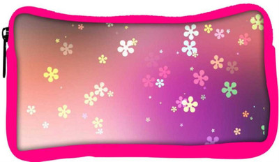 

Snoogg Eco Friendly Canvas Flower Graphic Student Pen Pencil Case Coin Purse Pouch Cosmetic Makeup Bag (PINK) Pouch(Multicolor)