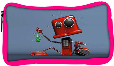

Snoogg Eco Friendly Canvas Red Cute Machine Designer Student Pen Pencil Case Coin Purse Pouch Cosmetic Makeup Bag (PINK) Pouch(Multicolor)