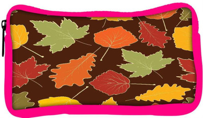 

Snoogg Eco Friendly Canvas Variety Of Leaves Designer Student Pen Pencil Case Coin Purse Pouch Cosmetic Makeup Bag (PINK) Pouch(Multicolor)