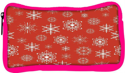 

Snoogg Eco Friendly Canvas White Pattern Red Designer Student Pen Pencil Case Coin Purse Pouch Cosmetic Makeup Bag (PINK) Pouch(Multicolor)