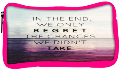 

Snoogg Eco Friendly Canvas Take Chances Student Pen Pencil Case Coin Purse Pouch Cosmetic Makeup Bag (PINK) Pouch(Multicolor)