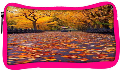 

Snoogg Eco Friendly Canvas New York Autumn Park Student Pen Pencil Case Coin Purse Pouch Cosmetic Makeup Bag (PINK) Pouch(Multicolor)
