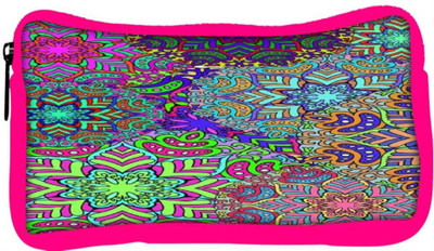 

Snoogg Eco Friendly Canvas Electric Garment Pattern 2420 Student Pen Pencil Case Coin Purse Pouch Cosmetic Makeup Bag (PINK) Pouch(Multicolor)