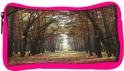 

Snoogg Eco Friendly Canvas Autumn Student Pen Pencil Case Coin Purse Pouch Cosmetic Makeup Bag (PINK) Pouch(Multicolor)