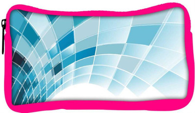 

Snoogg Eco Friendly Canvas Blue Squares Abstract Designer Student Pen Pencil Case Coin Purse Pouch Cosmetic Makeup Bag (PINK) Pouch(Multicolor)