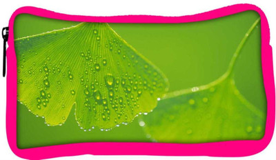 

Snoogg Eco Friendly Canvas Green Leaves Designer Student Pen Pencil Case Coin Purse Pouch Cosmetic Makeup Bag (PINK) Pouch(Multicolor)