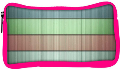 

Snoogg Eco Friendly Canvas Line Patterned Design Designer Student Pen Pencil Case Coin Purse Pouch Cosmetic Makeup Bag (PINK) Pouch(Multicolor)