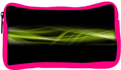 

Snoogg Eco Friendly Canvas Lite Green Abstract Design Designer Student Pen Pencil Case Coin Purse Pouch Cosmetic Makeup Bag (PINK) Pouch(Multicolor)