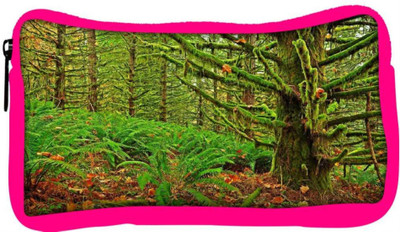 

Snoogg Eco Friendly Canvas Green Branched Tree Designer Student Pen Pencil Case Coin Purse Pouch Cosmetic Makeup Bag (PINK) Pouch(Multicolor)