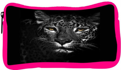 

Snoogg Eco Friendly Canvas Black And White Leopard Student Pen Pencil Case Coin Purse Pouch Cosmetic Makeup Bag (PINK) Pouch(Multicolor)