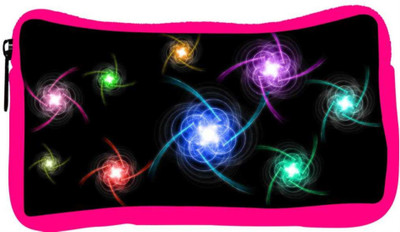 

Snoogg Eco Friendly Canvas Abstract Colorful Design Designer Student Pen Pencil Case Coin Purse Pouch Cosmetic Makeup Bag (PINK) Pouch(Multicolor)