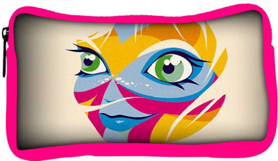 

Snoogg Eco Friendly Canvas Abstract Pouch(Multicolor)