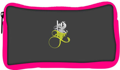 

Snoogg Eco Friendly Canvas Lets Talk Type Designer Student Pen Pencil Case Coin Purse Pouch Cosmetic Makeup Bag (PINK) Pouch(Multicolor)