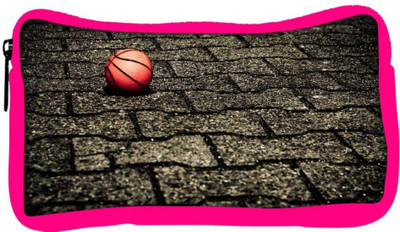 

Snoogg Eco Friendly Canvas Basketball On Street Designer Student Pen Pencil Case Coin Purse Pouch Cosmetic Makeup Bag (PINK) Pouch(Multicolor)