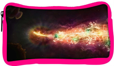 

Snoogg Eco Friendly Canvas Abstract Amazed Design Designer Student Pen Pencil Case Coin Purse Pouch Cosmetic Makeup Bag (PINK) Pouch(Multicolor)