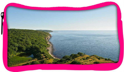 

Snoogg Eco Friendly Canvas Sea Side Forest Designer Student Pen Pencil Case Coin Purse Pouch Cosmetic Makeup Bag (PINK) Pouch(Multicolor)
