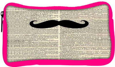 

Snoogg Eco Friendly Canvas Newspaper I Mustache You Student Pen Pencil Case Coin Purse Pouch Cosmetic Makeup Bag (PINK) Pouch(Multicolor)