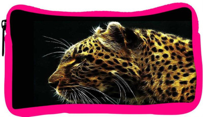 

Snoogg Eco Friendly Canvas Neon Tiger Student Pen Pencil Case Coin Purse Pouch Cosmetic Makeup Bag (PINK) Pouch(Multicolor)