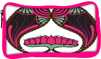 

Snoogg Eco Friendly Canvas Floral Paisley Design Student Pen Pencil Case Coin Purse Pouch Cosmetic Makeup Bag (PINK) Pouch(Multicolor)