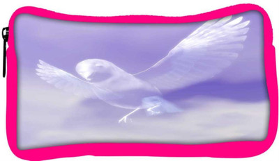 

Snoogg Eco Friendly Canvas Bird Student Pen Pencil Case Coin Purse Pouch Cosmetic Makeup Bag (PINK) Pouch(Multicolor)