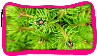 

Snoogg Eco Friendly Canvas Green Small Leaves Designer Student Pen Pencil Case Coin Purse Pouch Cosmetic Makeup Bag (PINK) Pouch(Multicolor)