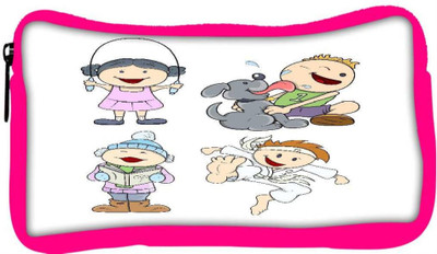 

Snoogg Eco Friendly Canvas Cute Cartoon Kids Student Pen Pencil Case Coin Purse Pouch Cosmetic Makeup Bag (PINK) Pouch(Multicolor)