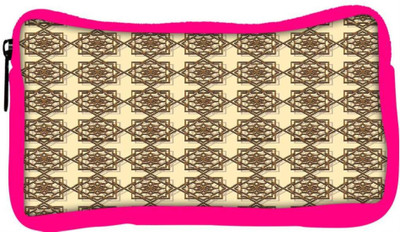 

Snoogg Eco Friendly Canvas Abstract Brown Pattern Design Designer Student Pen Pencil Case Coin Purse Pouch Cosmetic Makeup Bag (PINK) Pouch(Multicolor)