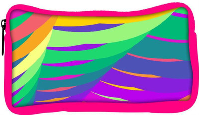

Snoogg Eco Friendly Canvas Fractal Designer Student Pen Pencil Case Coin Purse Pouch Cosmetic Makeup Bag (PINK) Pouch(Multicolor)