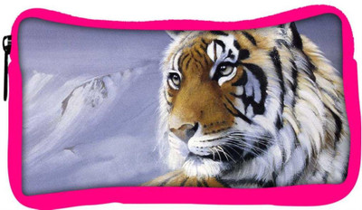 

Snoogg Eco Friendly Canvas Face Of The Tiger Designer Student Pen Pencil Case Coin Purse Pouch Cosmetic Makeup Bag (PINK) Pouch(Multicolor)