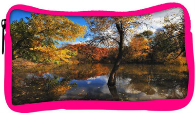 

Snoogg Eco Friendly Canvas Small Lake In Forest Designer Student Pen Pencil Case Coin Purse Pouch Cosmetic Makeup Bag (PINK) Pouch(Multicolor)