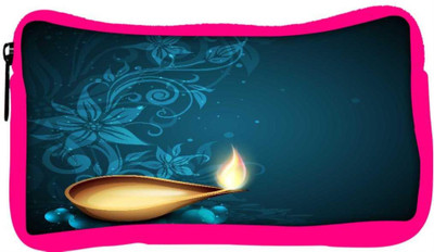 

Snoogg Eco Friendly Canvas Greeting Card For Diwali Celebration In India Student Pen Pencil Case Coin Purse Pouch Cosmetic Makeup Bag (PINK) Pouch(Multicolor)