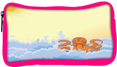

Snoogg Eco Friendly Canvas Summer Illustrattion Student Pen Pencil Case Coin Purse Pouch Cosmetic Makeup Bag (PINK) Pouch(Multicolor)