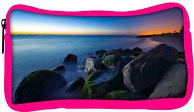 

Snoogg Eco Friendly Canvas Nite Beach View Designer Student Pen Pencil Case Coin Purse Pouch Cosmetic Makeup Bag (PINK) Pouch(Multicolor)