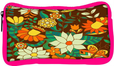 

Snoogg Eco Friendly Canvas Abstract Floral Background Student Pen Pencil Case Coin Purse Pouch Cosmetic Makeup Bag (PINK) Pouch(Multicolor)