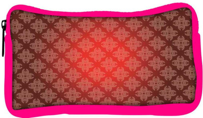 

Snoogg Eco Friendly Canvas Abstract Red Pattern Designer Student Pen Pencil Case Coin Purse Pouch Cosmetic Makeup Bag (PINK) Pouch(Multicolor)
