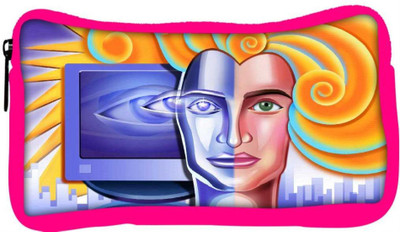 

Snoogg Eco Friendly Canvas Abstract Blue Pattern Designer Student Pen Pencil Case Coin Purse Pouch Cosmetic Makeup Bag (PINK) Pouch(Multicolor)