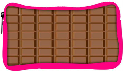 

Snoogg Eco Friendly Canvas Chocolate Student Pen Pencil Case Coin Purse Pouch Cosmetic Makeup Bag (PINK) Pouch(Multicolor)