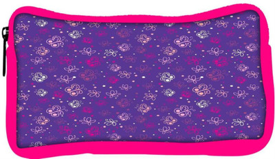 

Snoogg Eco Friendly Canvas Small Butterflies Purple Pattern Designer Student Pen Pencil Case Coin Purse Pouch Cosmetic Makeup Bag (PINK) Pouch(Multicolor)