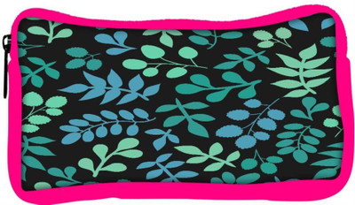 

Snoogg Eco Friendly Canvas Mixed Leaves Designer Student Pen Pencil Case Coin Purse Pouch Cosmetic Makeup Bag (PINK) Pouch(Multicolor)