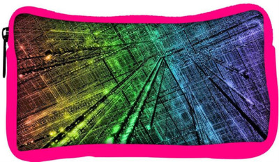 

Snoogg Eco Friendly Canvas City Technology Designer Student Pen Pencil Case Coin Purse Pouch Cosmetic Makeup Bag (PINK) Pouch(Multicolor)
