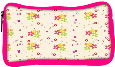 

Snoogg Eco Friendly Canvas Colorful Floral Designer Student Pen Pencil Case Coin Purse Pouch Cosmetic Makeup Bag (PINK) Pouch(Multicolor)