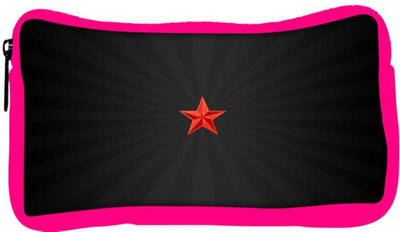 

Snoogg Eco Friendly Canvas Red Star Designer Student Pen Pencil Case Coin Purse Pouch Cosmetic Makeup Bag (PINK) Pouch(Multicolor)