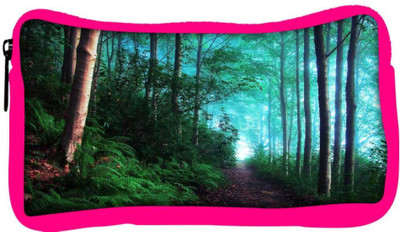 

Snoogg Eco Friendly Canvas Green Forest Designer Student Pen Pencil Case Coin Purse Pouch Cosmetic Makeup Bag (PINK) Pouch(Multicolor)