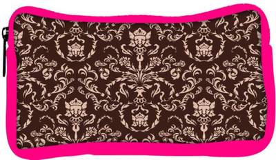 

Snoogg Eco Friendly Canvas Cream Pattern Designer Student Pen Pencil Case Coin Purse Pouch Cosmetic Makeup Bag (PINK) Pouch(Multicolor)