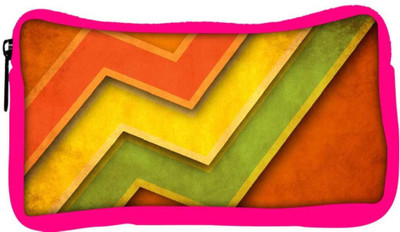 

Snoogg Eco Friendly Canvas Orange Red Yellow Colour Designer Student Pen Pencil Case Coin Purse Pouch Cosmetic Makeup Bag (PINK) Pouch(Multicolor)
