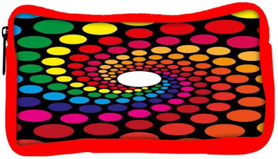 

Snoogg Eco Friendly Canvas Spiraling Circles 2791 Student Pen Pencil Case Coin Purse Pouch Cosmetic Makeup Bag (RED) Pouch(Multicolor)