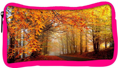 

Snoogg Eco Friendly Canvas Pathway Through The Forest Designer Student Pen Pencil Case Coin Purse Pouch Cosmetic Makeup Bag (PINK) Pouch(Multicolor)