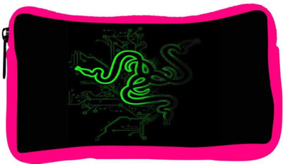

Snoogg Eco Friendly Canvas Snake Stylin System Student Pen Pencil Case Coin Purse Pouch Cosmetic Makeup Bag (PINK) Pouch(Multicolor)